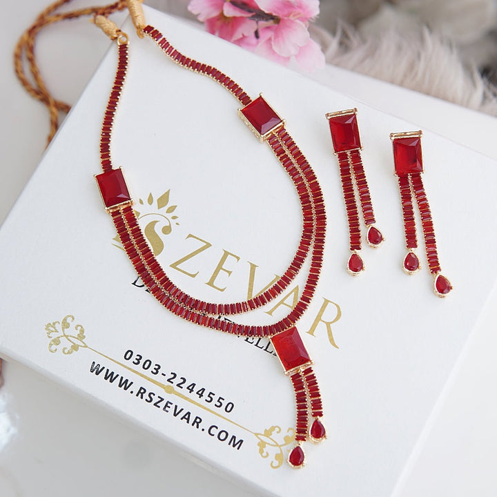 Gleaming Zirconia Jewelry Set - RS ZEVARS
