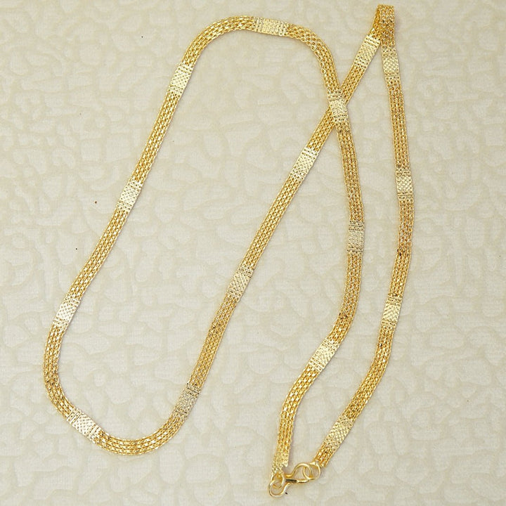 Gold Plated Thick Chain - RS ZEVARS