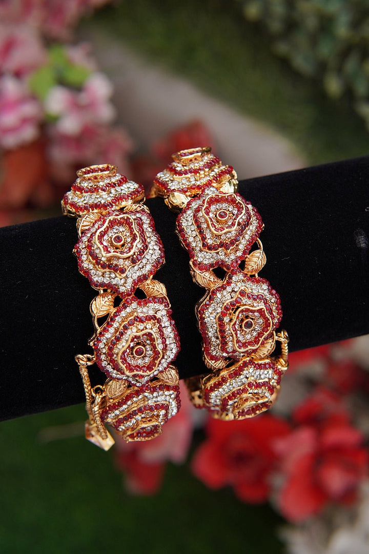 3D Design Micro Zircons Openable Bangles - RS ZEVARS