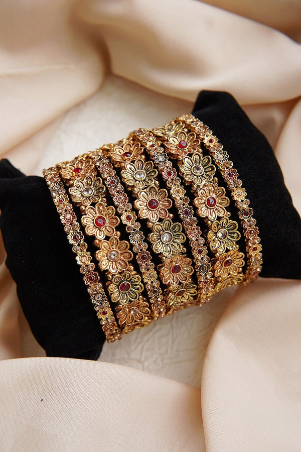 7 Pieces Zevar Designer Bangles - RS ZEVARS