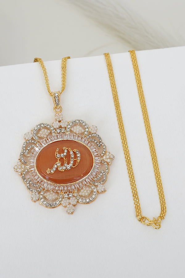 Zirconia Tappers Calligraphy Turkish Pendant