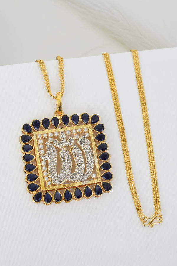 Semi-Precious Calligraphy Pendant