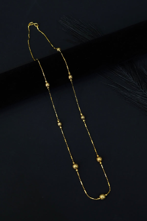 Vintage Glow Gold Ball Chain
