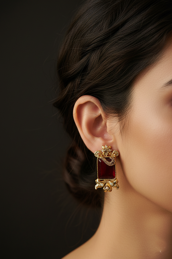 Turkish Precious Gem-Stone Studs