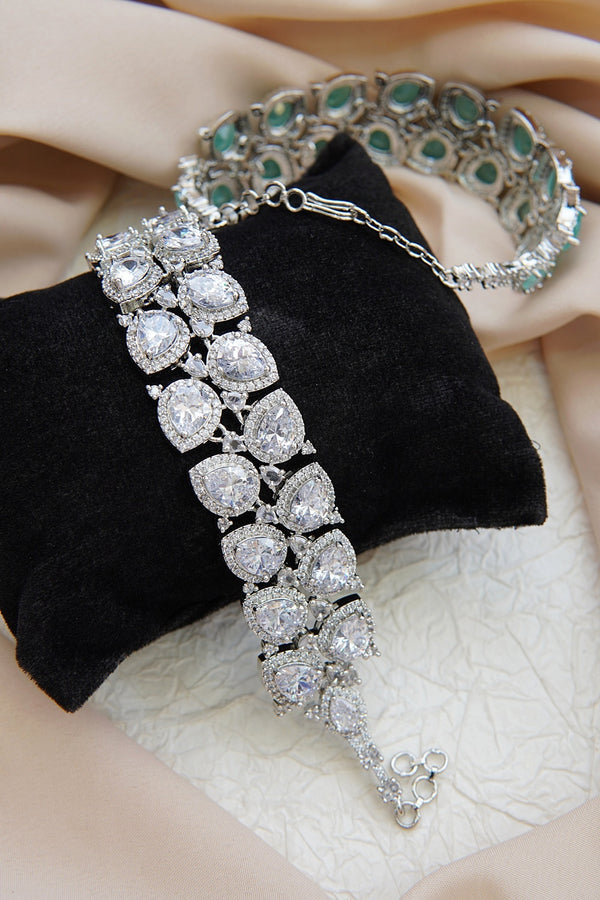 Cubic Zirconia Adjustable Bracelet
