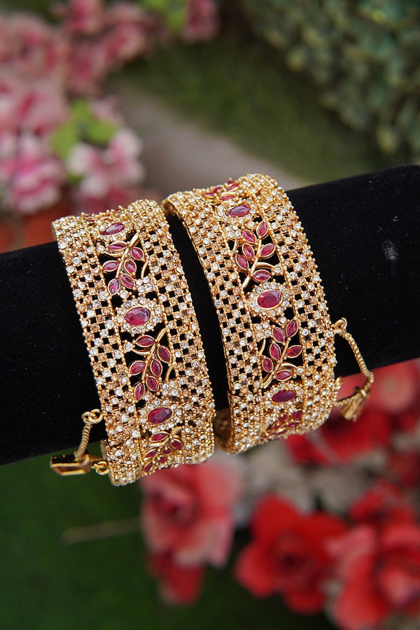 Copper Gold Kangan Pair