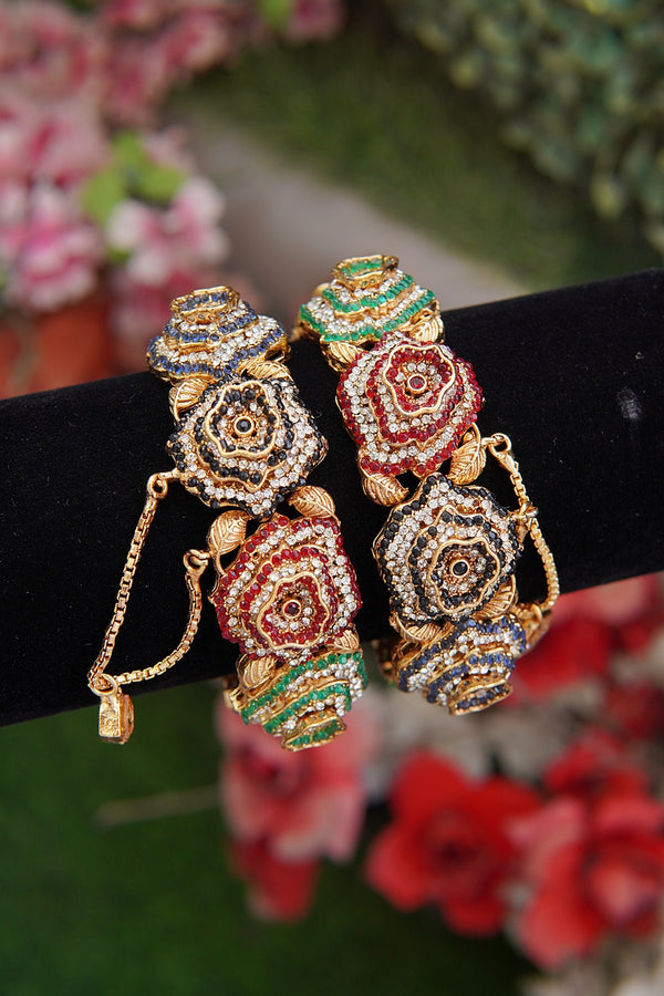 3D Design Micro Zircons Openable Bangles