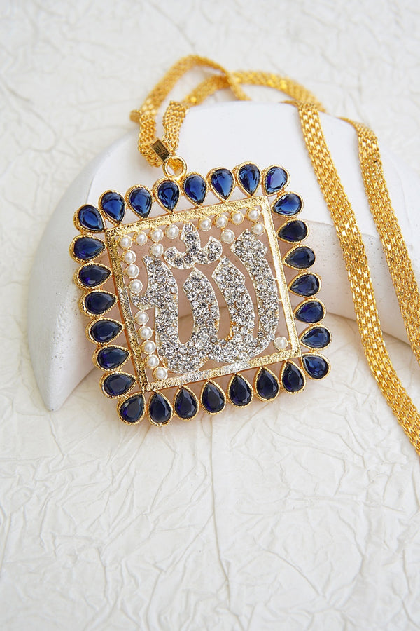 Semi-Precious Calligraphy Pendant