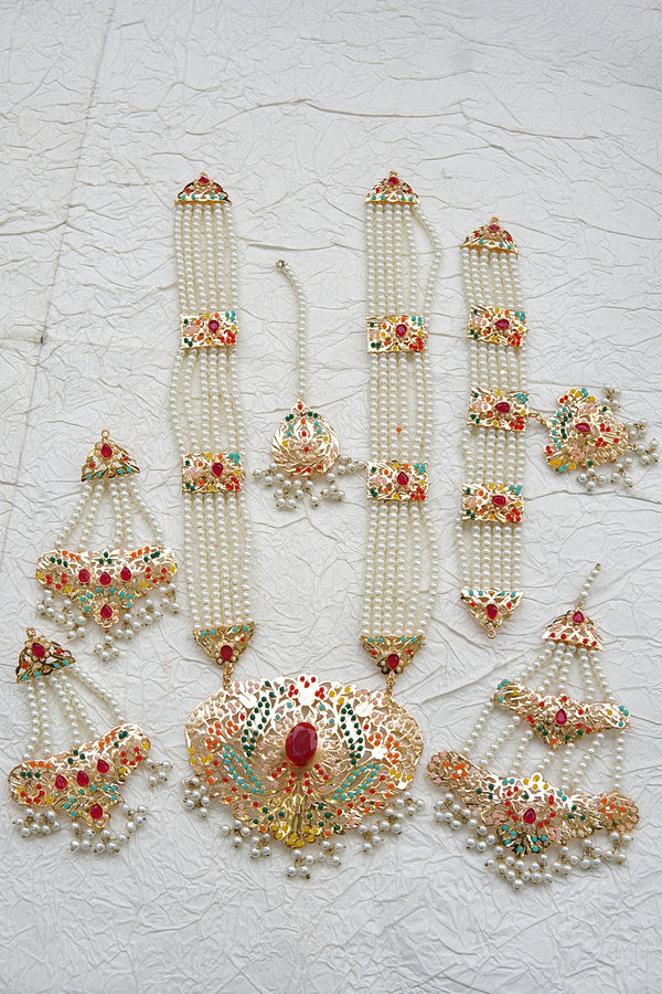 Hyderabadi Navratan Bridal Set