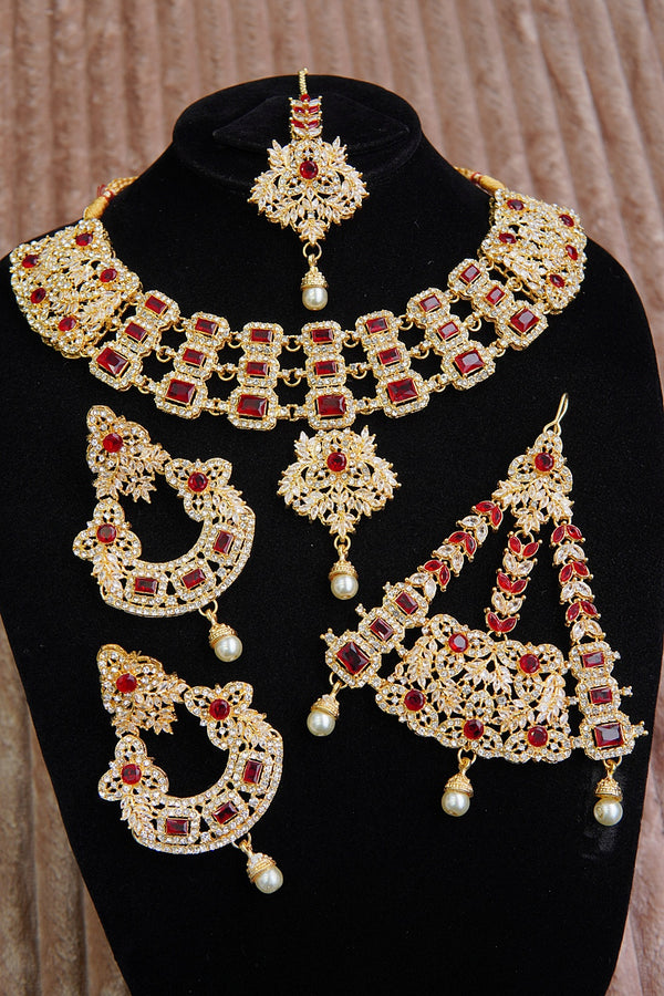 Zircons & Gemstones Bridal Set