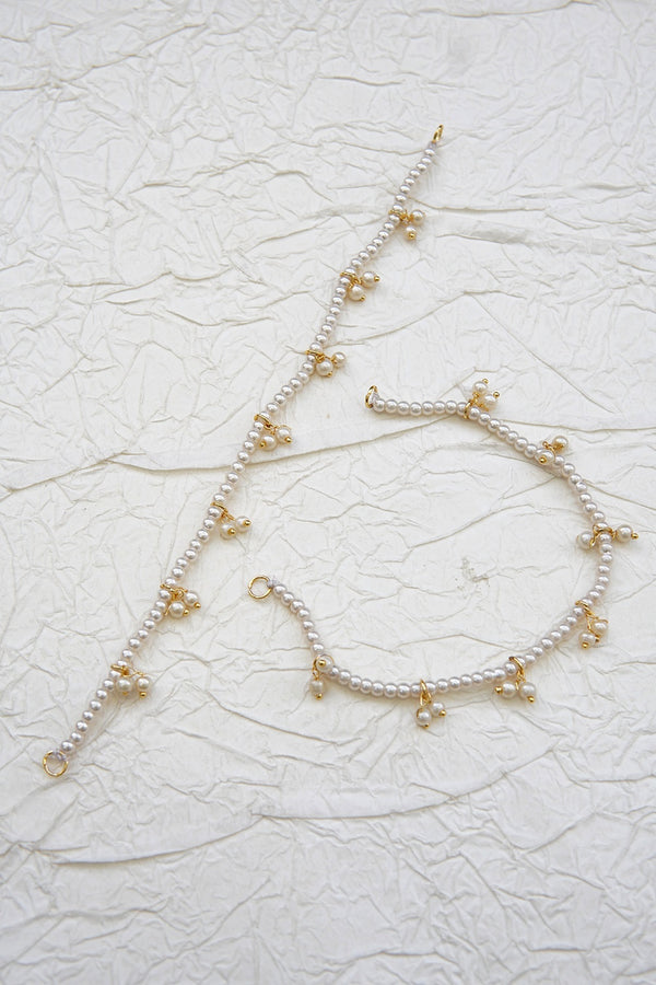 Pearl Latkan Earrings Support (sahara)