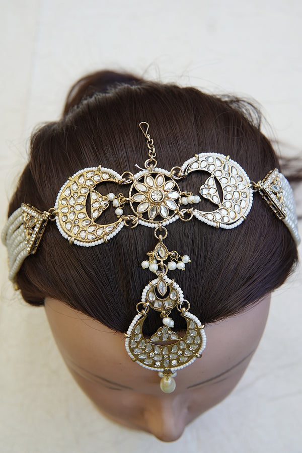 Cut Kundan Sheesh Patti
