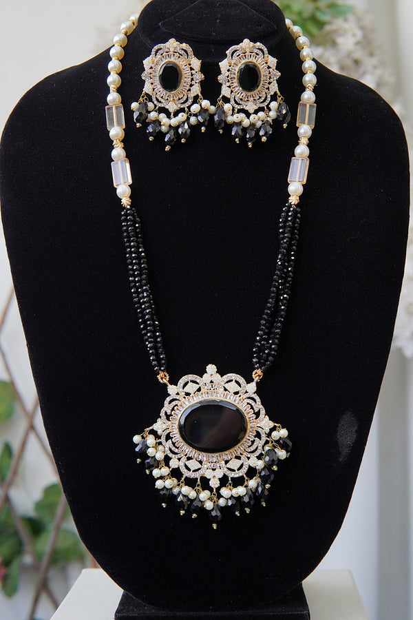 Turkish Big Stone Long Rani Haar Set