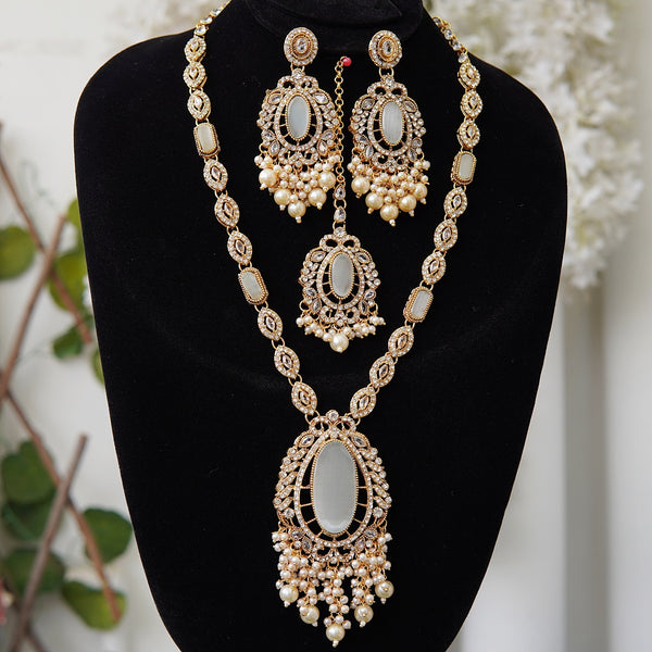 Meherbano Gemstone Embellished Mala Set
