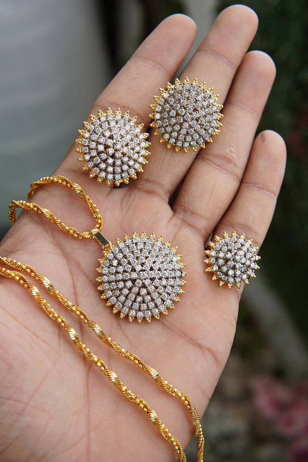 Cut Cubic Zirconia Combo Set