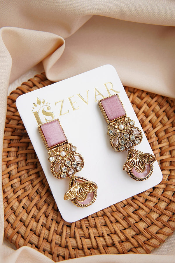 Egyptian Zevar Designer Studded Earrings