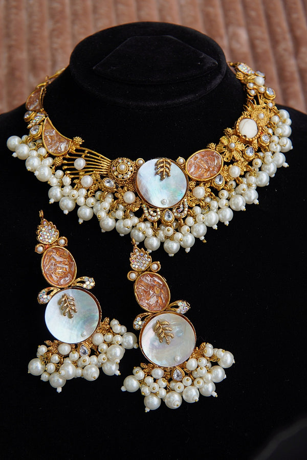 Mother Pearl & Turkish Necklace Set
