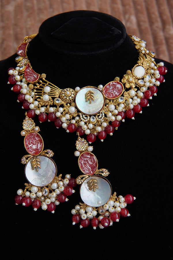 Mother Pearl & Turkish Necklace Set
