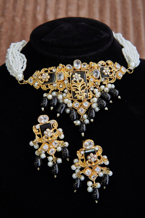 Turkish Half Pearl Guluband Set
