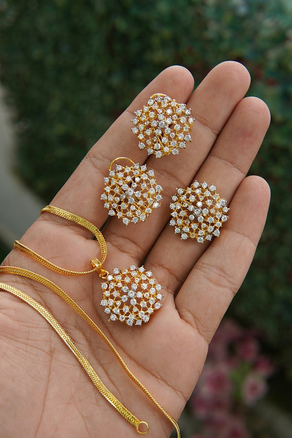 Diamond Cut Zirconia Combo Set