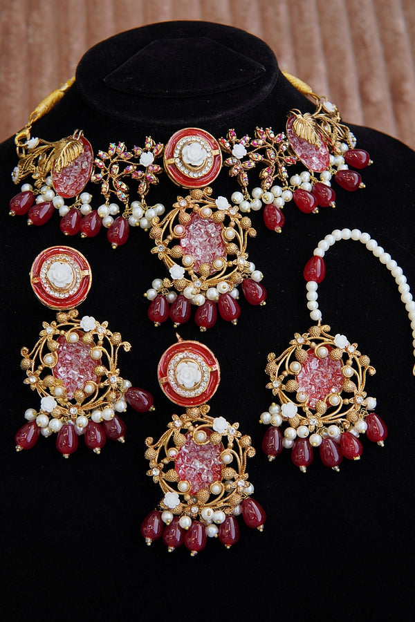 Turkish Crushed & Gemstones Guluband Set