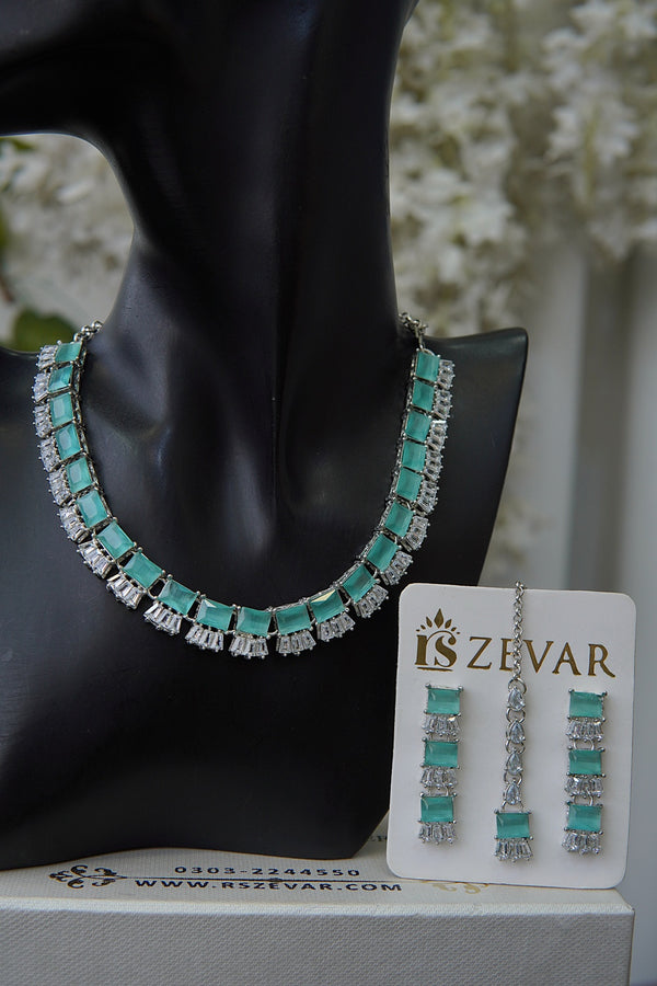 Gemstone Partywear Necklace Set