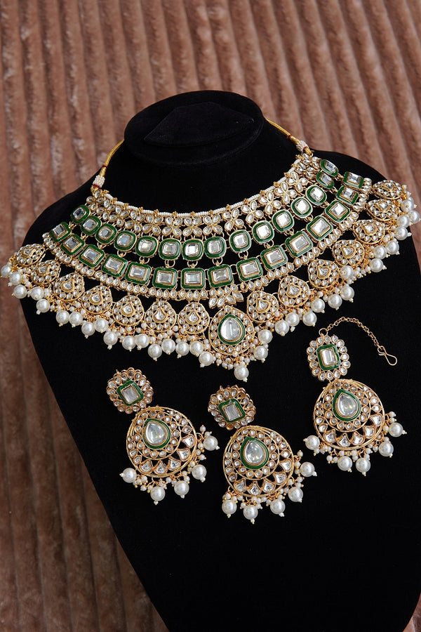 Noor-e-Nazakat Kundan Bridal Necklace Set