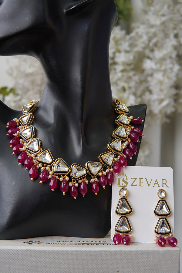 Regal Kundan Occasion Necklace Set