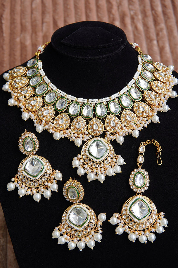 Menakari Kundan Necklace Set