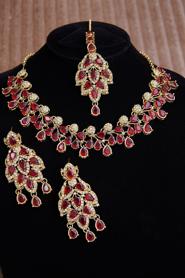 Gemstone Zirconia Designer Necklace Set