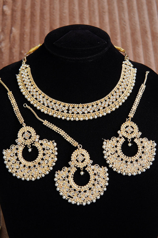 Partywear Chand Bali Necklace Set