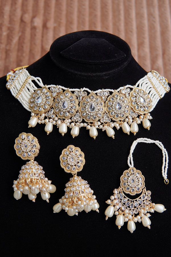 Reverse Ad Choker Jhumkey Set