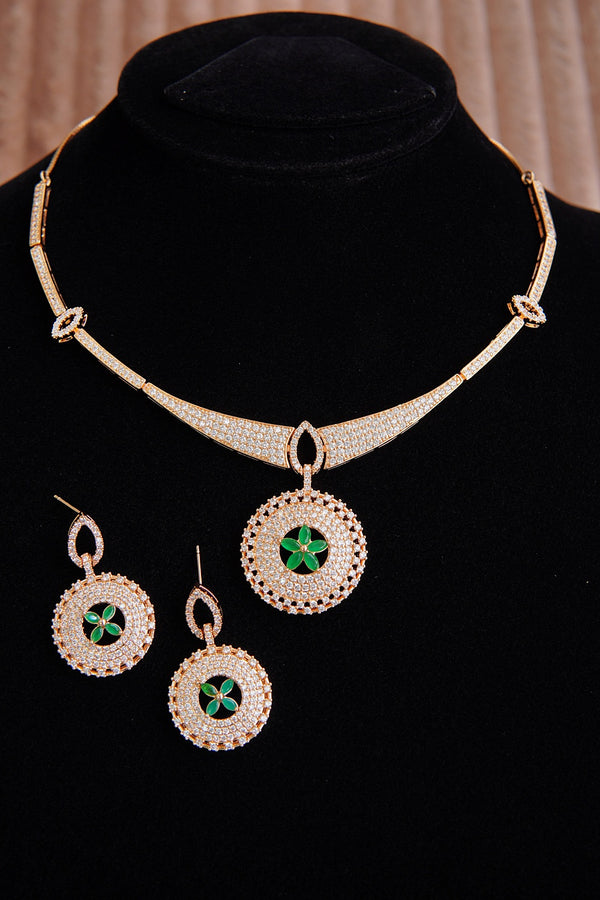 Micro Cubic Zircons Neckline Set