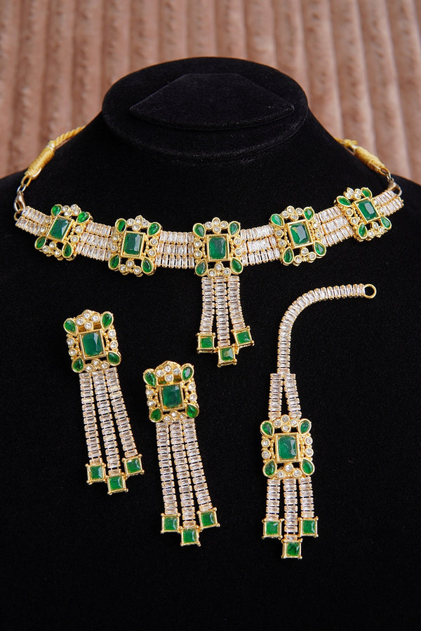 Cubics & Precious Stones Choker Set