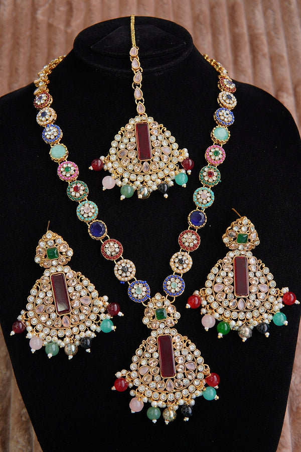 Multi Satrangi Long Haar Set