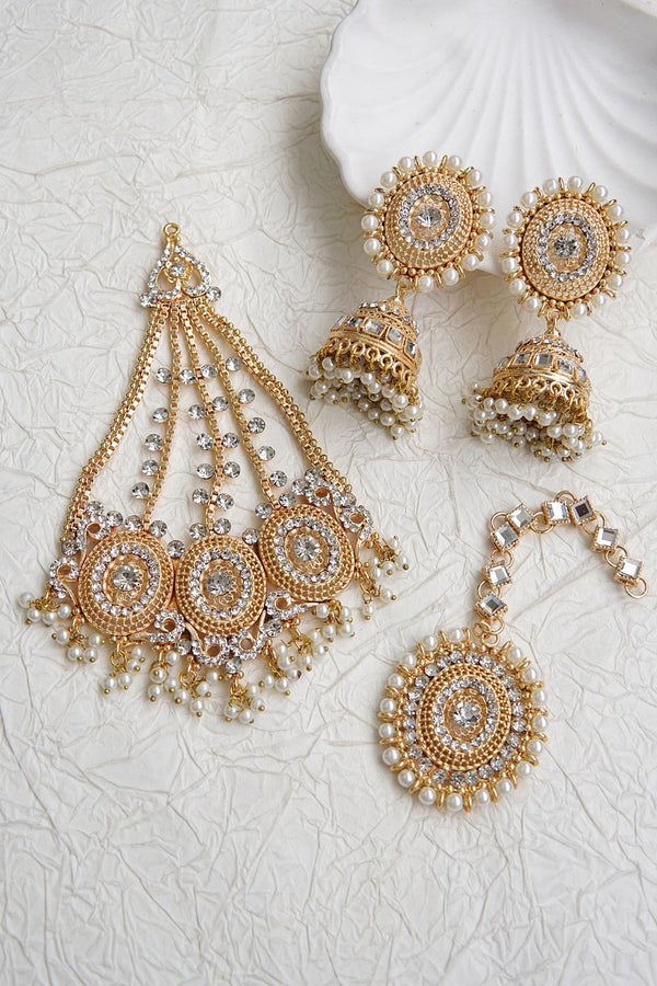 Shehnaai Shringar Bridal Tikka Passa Set