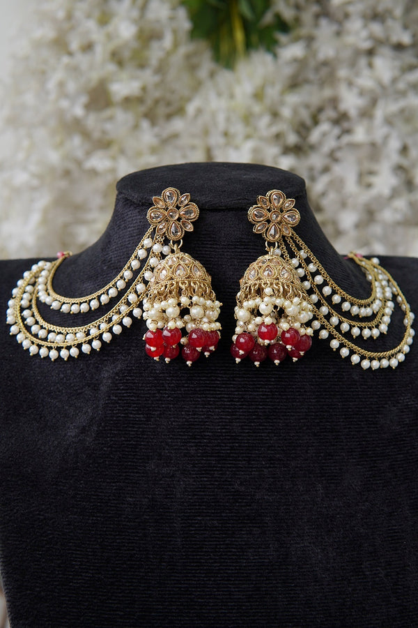 Designer Bridal Jhumka with Saharey
