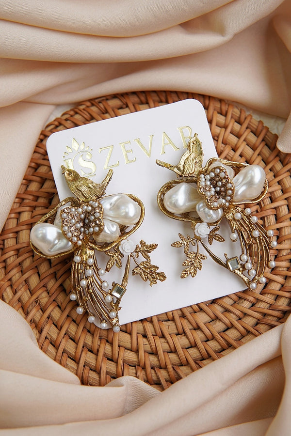 Mother Pearl Handcrafted Earrings