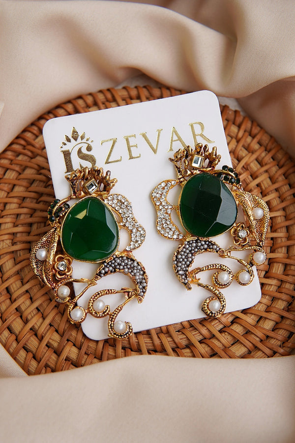 Graceful Gemstone Designer Earrings