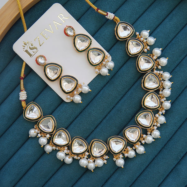 Heritage Enamel Kundan Set