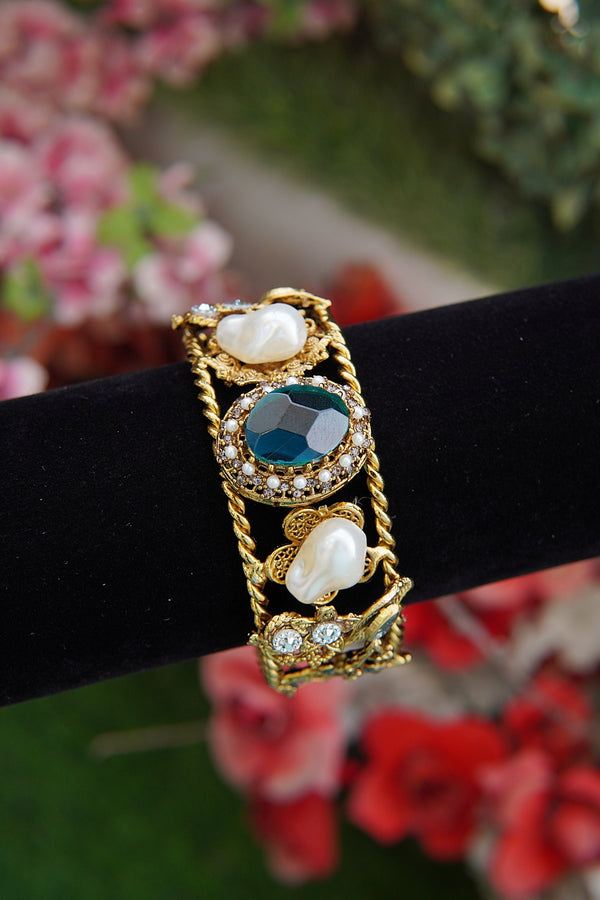 Gems Mother Pearl Antique Bracelet Kara