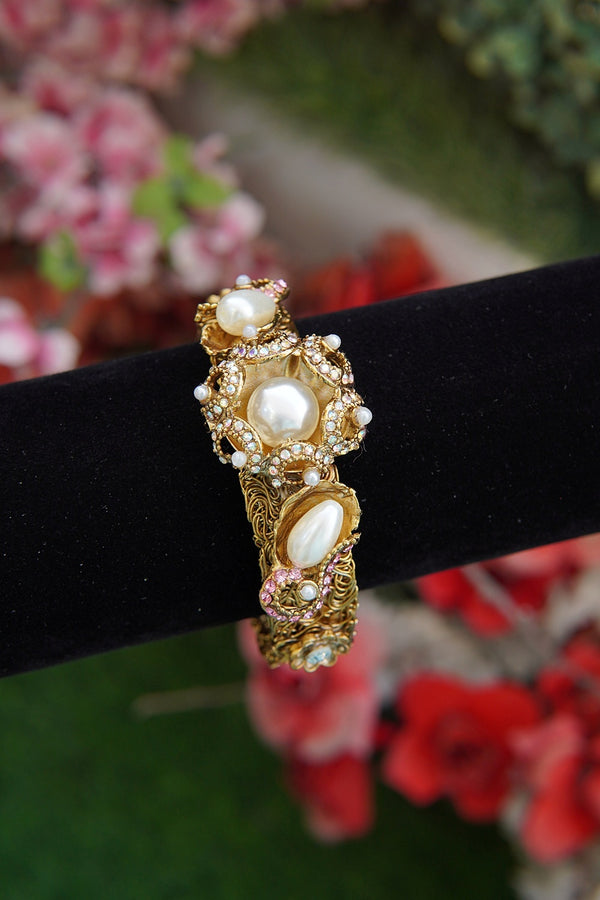 Antique Turkish Pearl Bracelet Kara