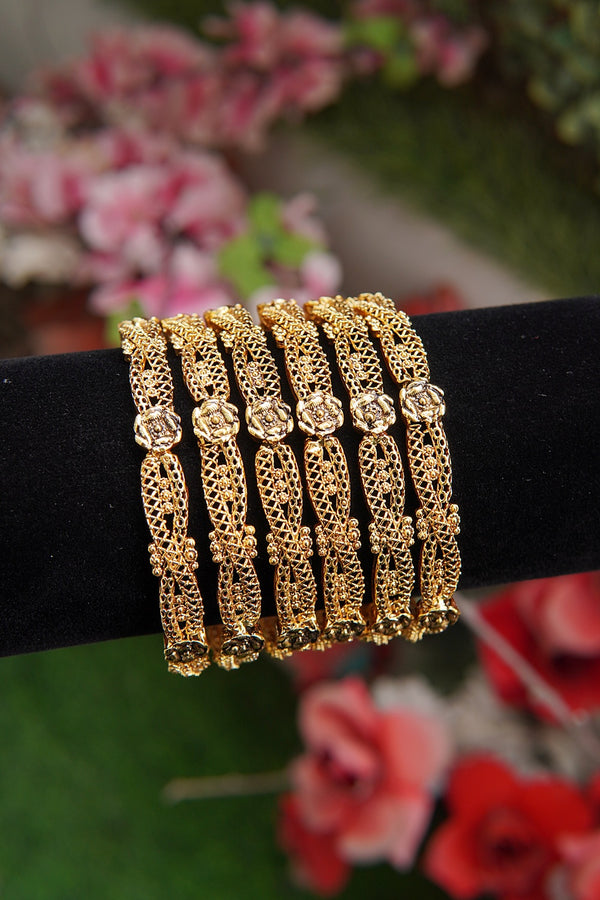 Antique Gold 6 Pieces Kangan Set