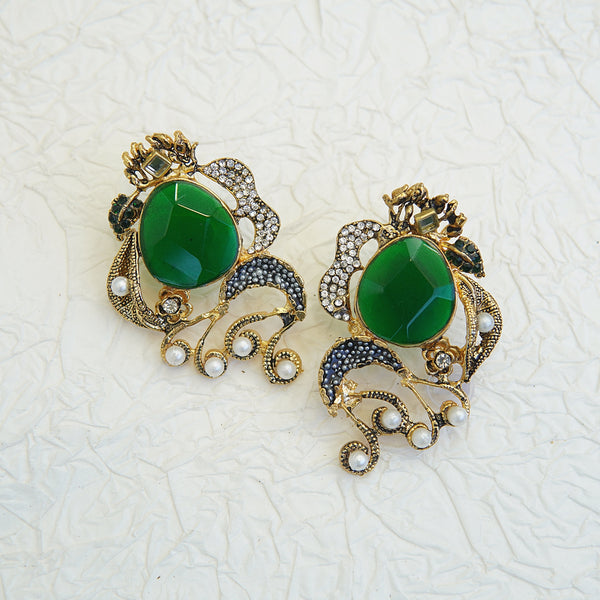 Graceful Gemstone Designer Earrings