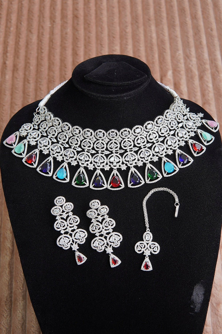 American Diamonds Cubics Latkan Set - RS ZEVARS