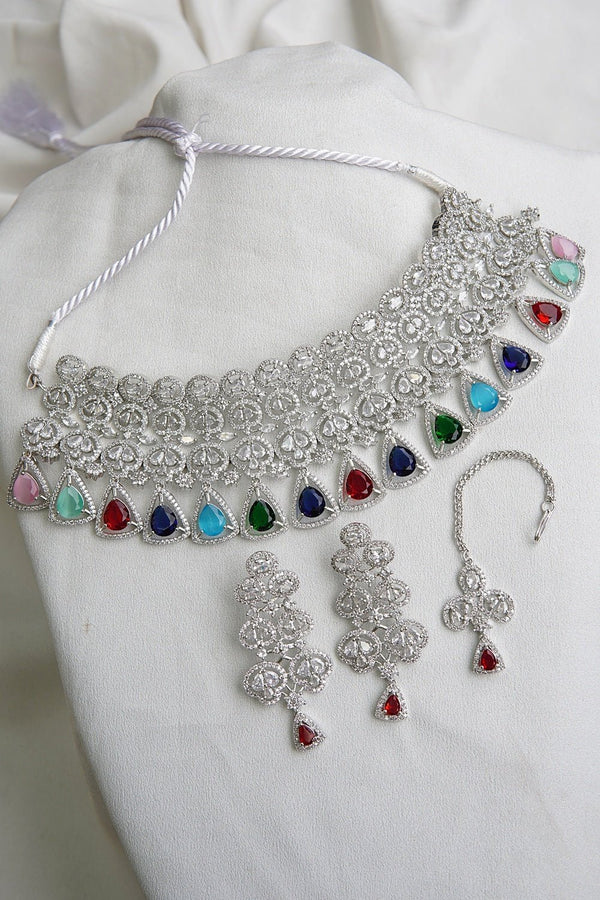 American Diamonds Cubics Latkan Set - RS ZEVARS