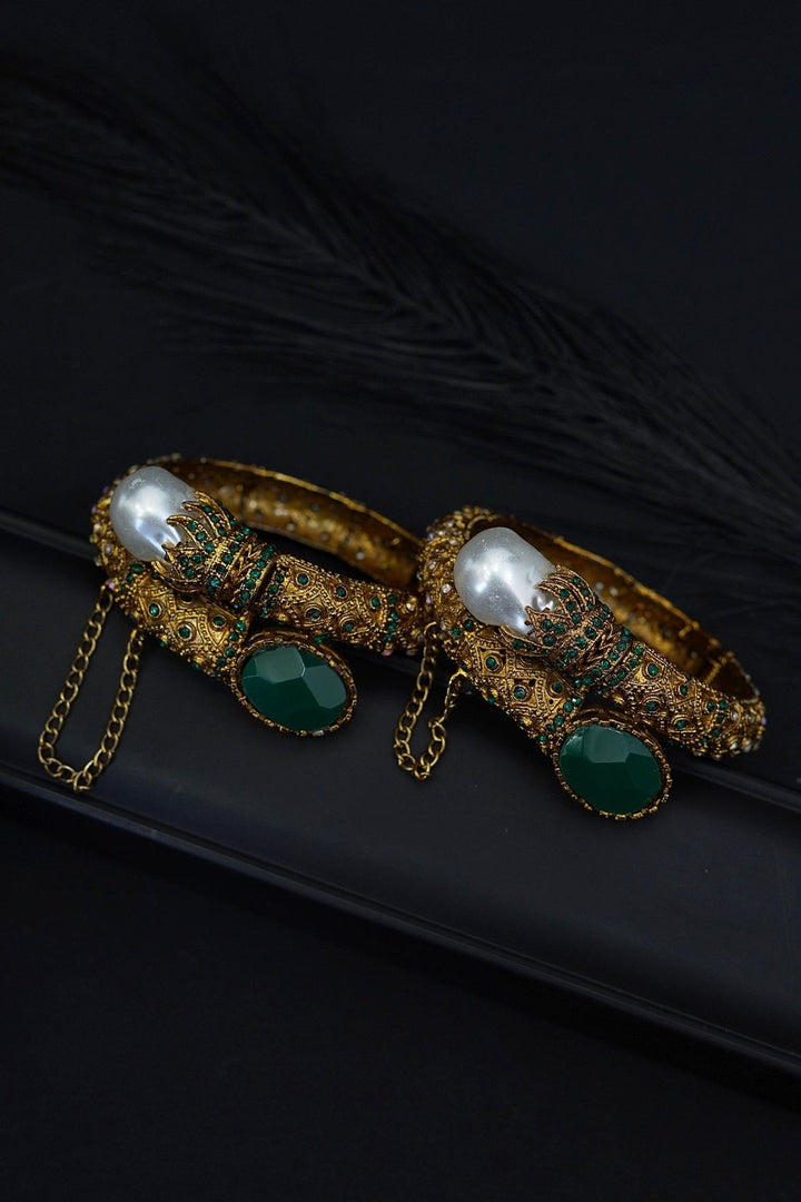 2 Pcs Antique Copper Turkish Bangles | RS ZEVAR