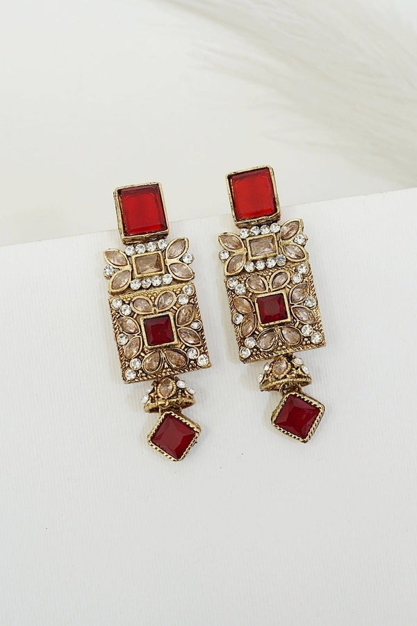 Antique Egyptian Earrings With Zircones - RS ZEVARS
