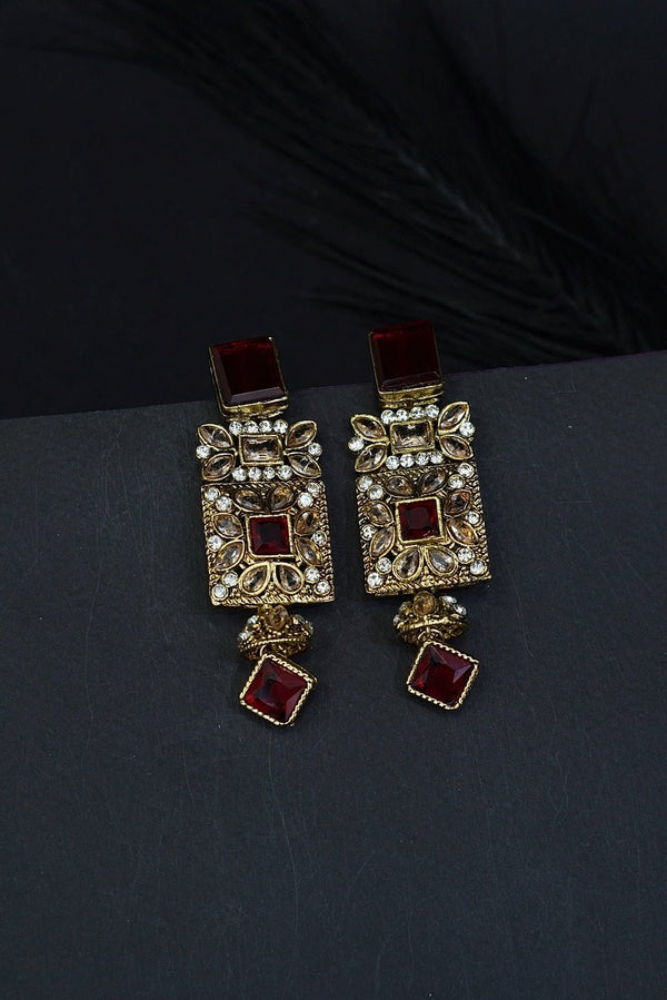 Antique Egyptian Earrings With Zircones - RS ZEVARS