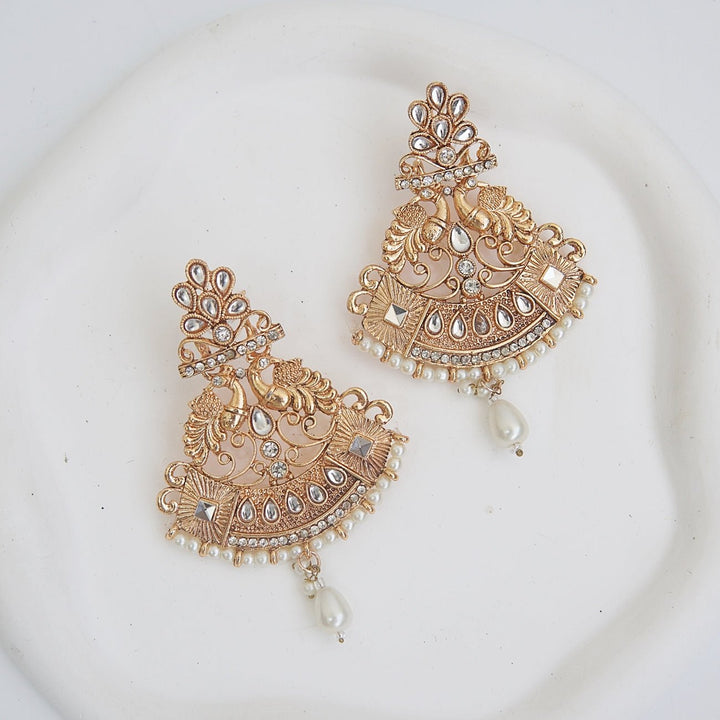 Antique Hand Crafted Designer Earrings - RS ZEVARS